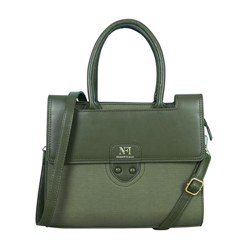 Image of NFI essentials Satchel Bags Ladies Purse Handbag Premium Women Shoulder Travel Bag for Work Gifts for Wife /Mother /Sister Stylish Office College Party Bag