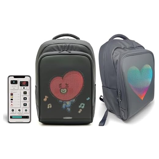 Voltefy LED Motorcycle Backpack with Screen