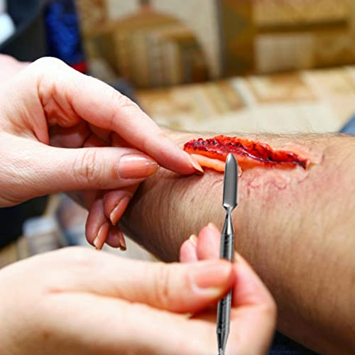 2 Pcs Kit de maquiagem de Halloween para adultos - Acessórios de maquiagem de festa assustadora Cera