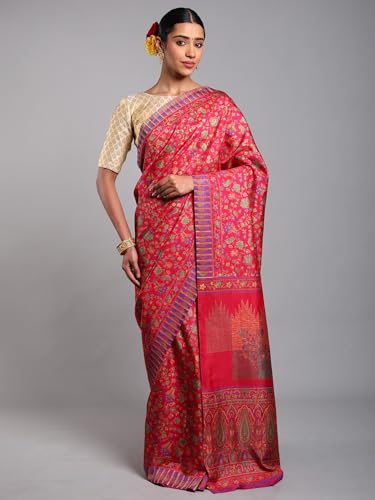 Exotic India kani silk saree in art silk – image 3