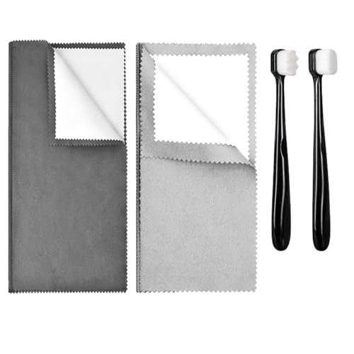 Syyflibb 2PCS Jewelry Cleaning Cloth, Silver Polishing Cloth Jewelry,2 PCS