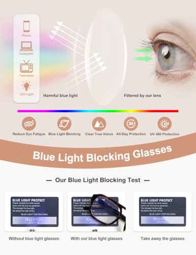 Image of Madison Avenue Retro Aviator Blue Light Glasses for Women Men