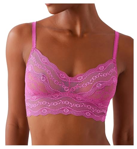 Image of b.tempt'd by Wacoal Women's Lace Kiss Sheer Unlined Wire Free Bralette, 910182