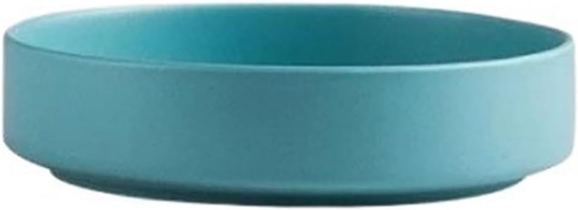 Ikebana Vase Gardening Flower Pot Drip Tray Home Round Matte Ceramic Floral Arrangement Saucer Flower Arrangement Pot(Blue)