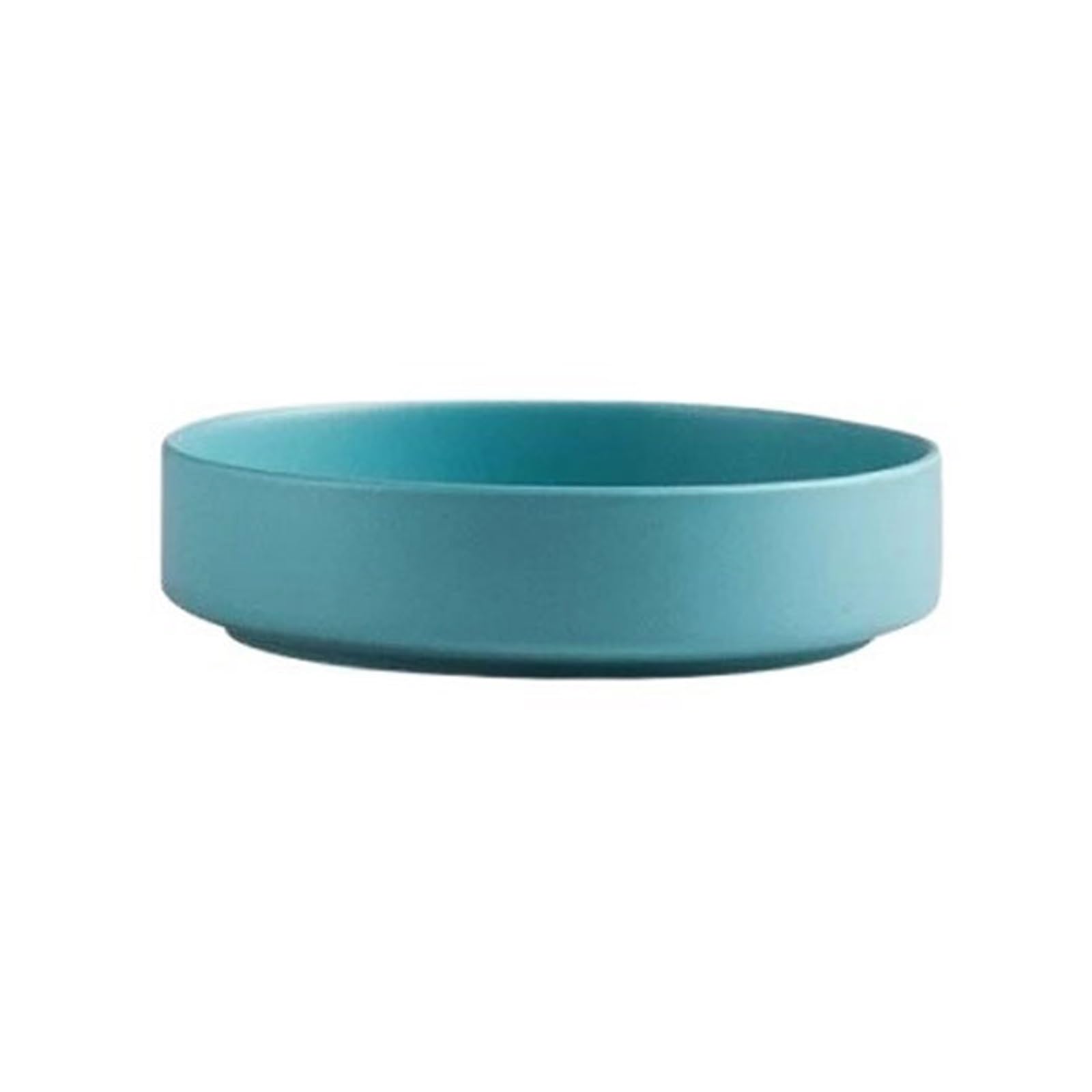 Plant Saucers Flower Pot Drip Tray Round Matte Ceramic Saucer(Blue)