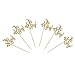 24 PCS Gold Oh Boy Cake Cupcake Toppers for Baby Boy Shower Party Supplies Decor