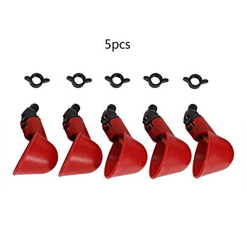 5 SZTUK Kurczaka Ptak Automatyczne Poidła Miseczki Na Kubki Wody(Fixed screw bowl, 12)