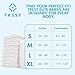 TREST Elite Briefs for Men and Women, Overnight Diapers for Incontinence, Elite Absorbency, Comfortable, Odor Neutralizing and Secure Fit with 2 Wide Tabs - White, Medium (Pack of 10)