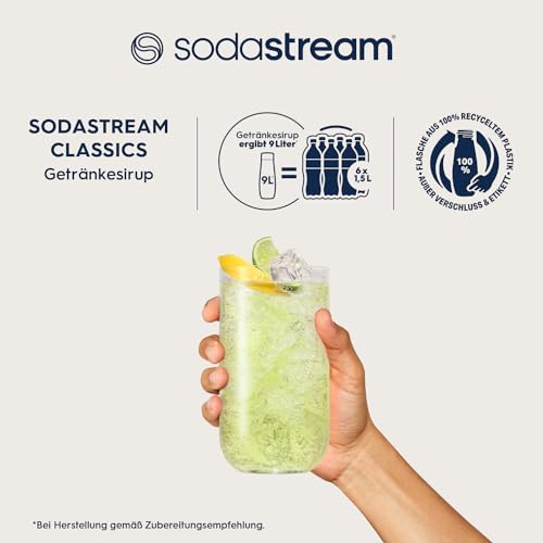 SodaStream Sirup Zitrone-Limette, 1x Flasche ergibt 9 Liter Fertiggetränk, Sekundenschnell zubereitet und immer frisch, 440 ml 2