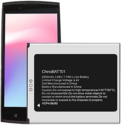 WUHAO for Unimax UMX U683CL U693CL Replacement Battery [Upgraded] ChinoBATT01 Battery 2000mAh