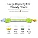 Weekly Pill Organizer 2 Times a Day - Am Pm Pill Box 7 Day, Large Twice Medicine Pill Case for Daily Medication, Vitamins, Fish Oils, Supplements Portable Week Pill Holder Container, Translucent White