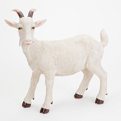 image for Bits and Pieces - Realistic Goat Statue - Lifelike Durable Resin Sculp