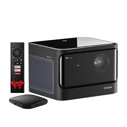 Dangbei 4K Videoprojecteur, 3200 ANSI Lumens Laser Projecteur HDR 10, Android 4G+128G, Auto Focus, Trapèze Automatique, Bluetooth 5.0, Haut-parleurs 2 * 10W Laser Vidéo Projecteur DLP WiFi 2.4/5G