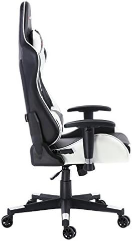 GTFORCE PRO FX RECLINING SPORTS RACING GAMING OFFICE DESK PC CAR FAUX LEATHER CHAIR (White)