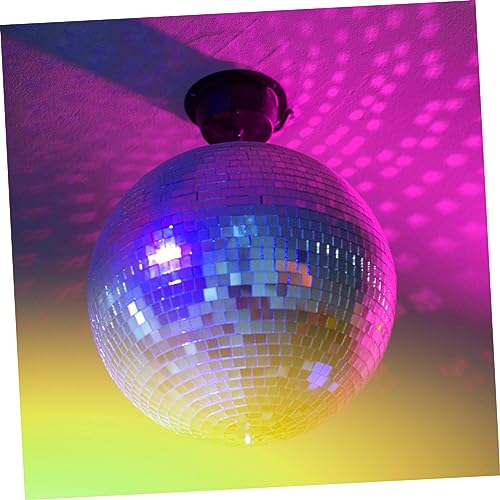 Bola espejada decorativa plateada para decoración de discotecas, bodas, fiestas y eventos festivos miniatura 6