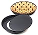 Lsydgn Moule à Tarte à Quiche Ronde Moules à Quiche revêtement antiadhésif Rond à Base de Quiche Amovible Plat à Quiche Rond avec Fond Amovible pour gâteaux Fait Maison Pain Viande et Quiche