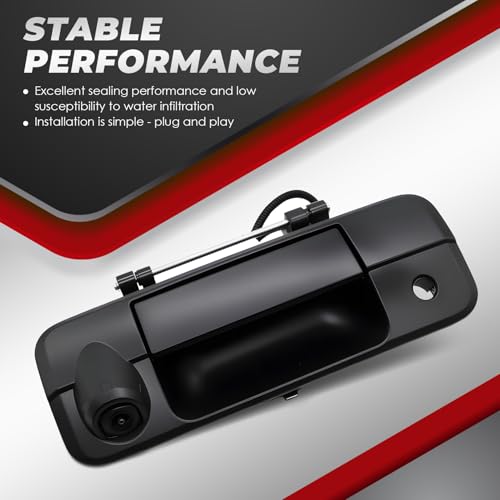 Image of Nakkaa Backup Camera Replacement Compatible with 2007-2013 Tundra Rear View Camera Tailgate Handle w /Wide-Angle Lens Backup Camera for Plug & Play Install, Replaces GAH010026