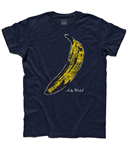 3stylershop T-Shirt Uomo Banana - Andy copertine Famose Musica Pop Art