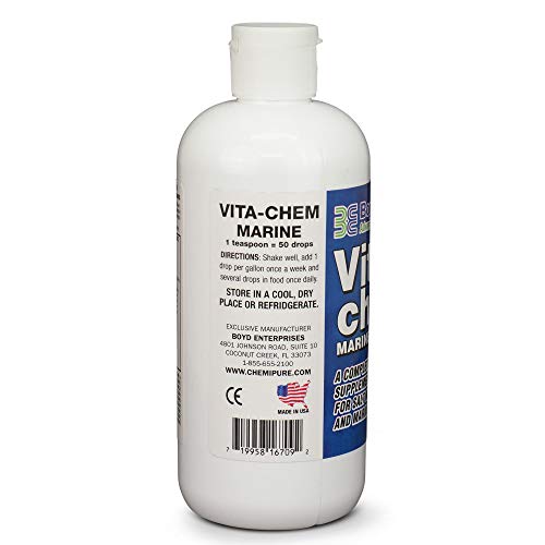 Image of Boyd Enterprises Vita Chem Marine Vitamin Supplement for Aquarium, 16-Ounce, Black (VCM16)