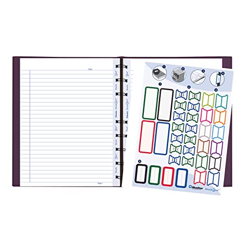 Blueline MiracleBind™ Notebook, Lizard-Like Hard Cover, 9.25" x 7.25", 150 Pages, Grape (AF9150.95) by BLUELINE - Image 5