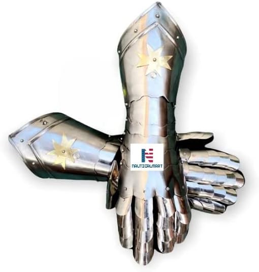 Medieval Knight Gauntlets Armour Fully Functional Finger Armor Cosplay LARP