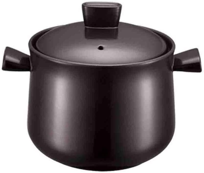 Cacerola de terracota – Olla de arcilla de 6 L, olla de cerámica duradera para una fácil limpieza y deliciosas comidas, perfecta para chefs caseros