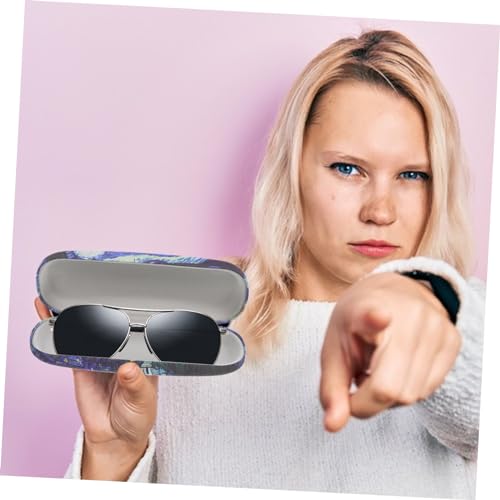 Healifty Capa rígida para óculos, estampa de pintura a óleo, estojo de óculos, capa de vidro rígido