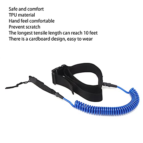 Vela de Surf para Esportes Radicais, Trela Helicoidal Macia para Prancha de Surf, Corda de Cintura d