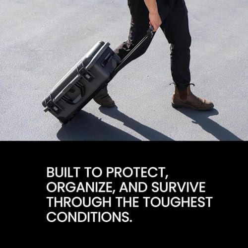 NANUK 935 Pro Photo Kit - Maleta rígida Impermeable para cámara fotográfica, con separadores Acolchados y Ruedas, 56 x 36 x 23 cm - Antipolvo y Resistente a los Golpes, Equipaje de Mano (Amarillo) - imagen 8