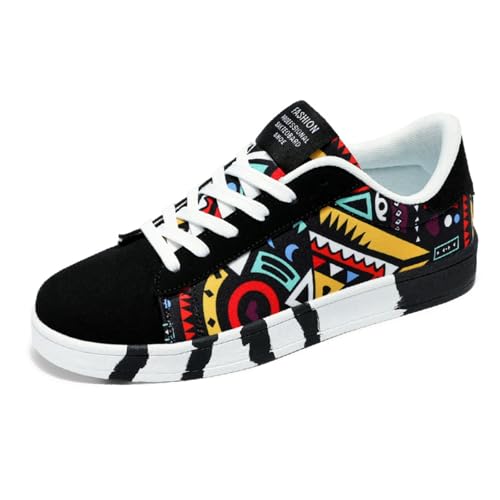 Mens Trendy Canvas Sports Shoes Laceup Style Low-top Suitable for Walking Sports Driving and Skateboarding