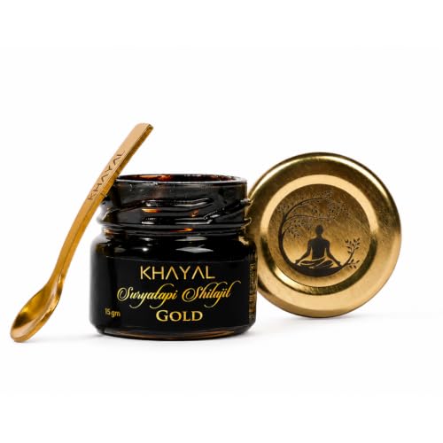 Image of Khayal Suryatapi Pure Himalayan Gold Shilajit Resin | Shilajeet | Natural Energy, Stamina & Vitality Support | For Men & Women (15 gm Gold)