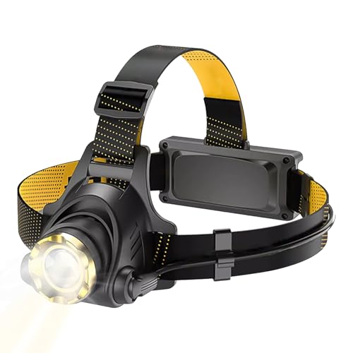 Linternas Frontales De Camping,LED Brillante Con Ángulo Ajustable,Frontales Súper Brillantes para Adultos | Para Aire Libre Senderismo Camping Ciclismo Mochilero Supervivencia Hombres Mujeres