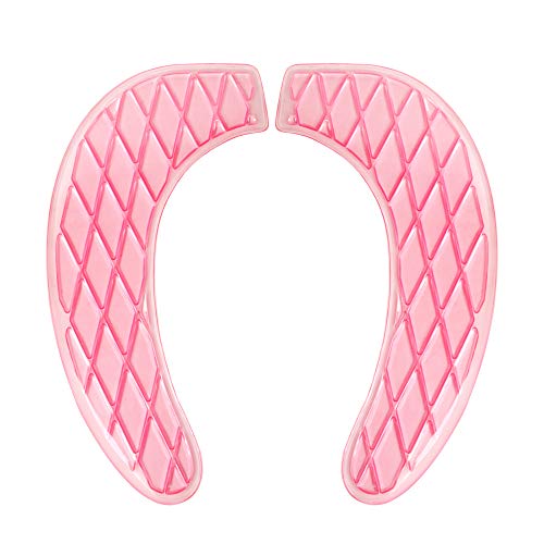 Owfeel Tank Lid Covers Pads, Gel Toilet Seat Cushion Cover Pad For Bathroom Travelling (Pink) #TOP28