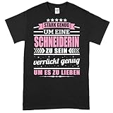 Kosmerikerin Shirt | stark genug um eine Kosmetikerin zu Sein | Kosmetikerin Geschenk Kosmetierin Kosmetik T-Shirt lustig