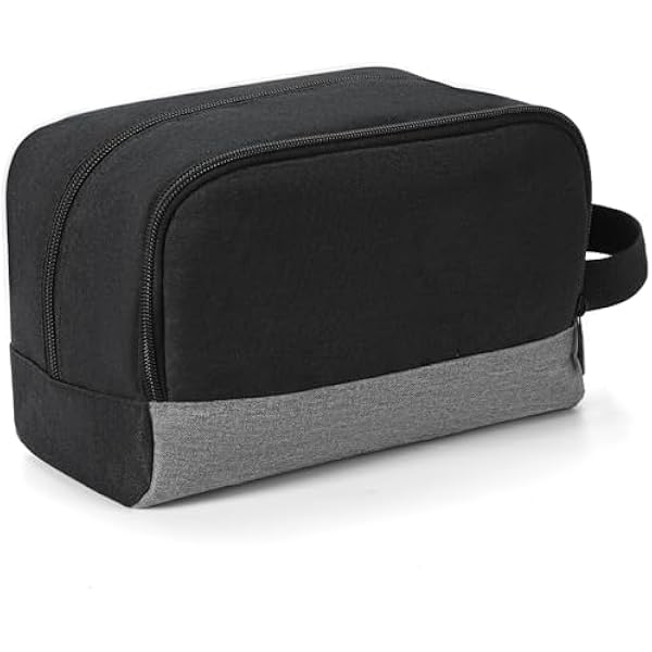 Elviors męska podróżna kosmetyczka, wiszący zestaw prysznicowy, etui na golenie, organizer na artykuły toaletowe, mała kosmetyczka podróżna (czarna), czarna