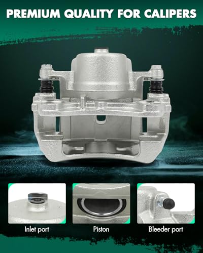 Image of SCITOO Front Left Brake Caliper With Bracket 18B4910A Compatible For Chevy Malibu 04-12, For Pontiac G6 05-10, For Pontiac Solstice 06-09, For Saturn Aura 07-09, For Saturn Sky 07-10