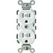 Leviton 15 amps 125 volt White Outlet 5-15R 1 pk
