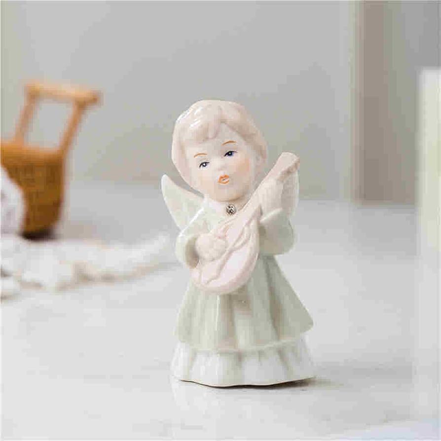 人形　キューピー　天使　陶器　置物　インテリア　工芸品　美術品　A2846 Amazon.co.jp: 像の壁画の彫刻 彫刻像のキャラクター天使の置物陶器