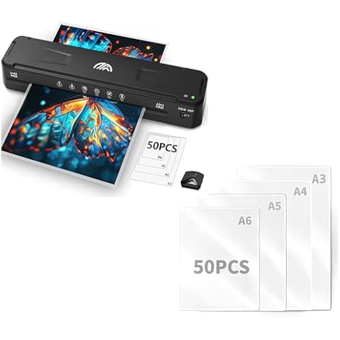 Laminator Machine, 13 Inch Laminator Machine with 100pcs Laminating Sheets, Fast Warm-Up No Jam Personal Laminator, Cold & Thermal Laminator Machine 11x17, Laminating Machine for Home Office School Cover