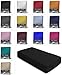 Produktbild Jersey Spannbettlaken Spannbetttuch Bettlaken weich 100% Baumwolle Rundumgummi, Farbe:Schwarz, Maße:140-160 x 200 cm