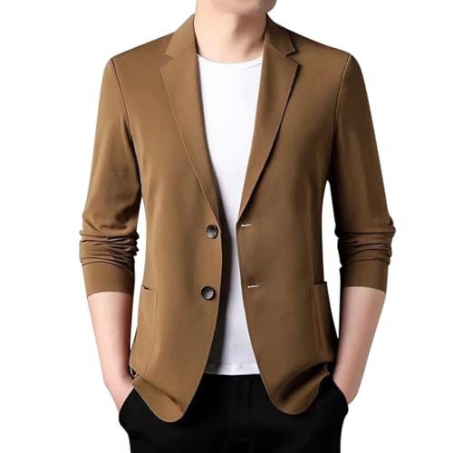 Veste pour homme - Veste d'hiver légère et sportive - Grandes tailles - Coupe ajustée - Veste de sport - Couleur unie - Veste de costume - Veste de costume...