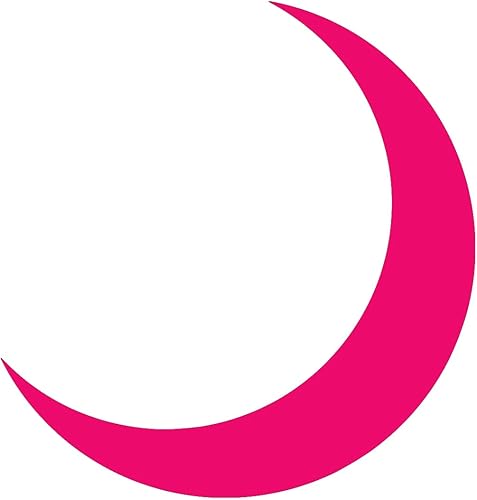 NBFU Crescent Moon Galaxy (Pink) (Set Of 2) Premium Waterproof Vinyl Decal Stick