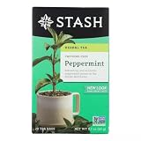 Stash Premium Herbal Tea Caffeine Free Peppermint, Pack of 2