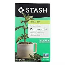 Stash Premium Herbal Tea Caffeine Free Peppermint, Pack of 2