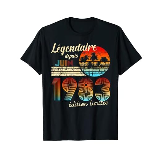 Cumpleaños Nacidos En Legendario Desde Regalo Junio 1983 Camiseta