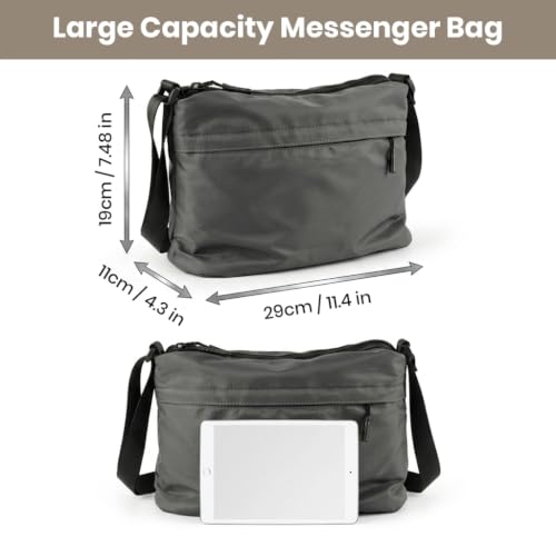 Image of GUSTAVE Sling Bag for Men And Women, Small Crossbody Bags for Men Oxford Cloth Waterproof Lightweight Side Bag Shoulder Bag Men for Outdoors Traveling Casual
