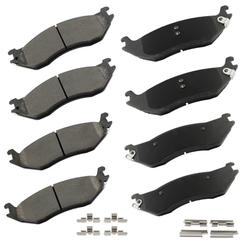 Image of cciyu D898 & D897 Front Metal Rear Ceramic Disc Brake Pads Kit For Dodge For Durango 2003-2006,For Dodge For Ram 1500 2002-2005