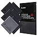 Lupin Microfiber Cleaning Cloths, 6 PACK Premium Ultra Lint Free Polishing Cloth for Cell Phone, Tablets, Laptops, iPad, Glasses, Camera Lens, TV Screens & Other Delicate Surfaces - Black