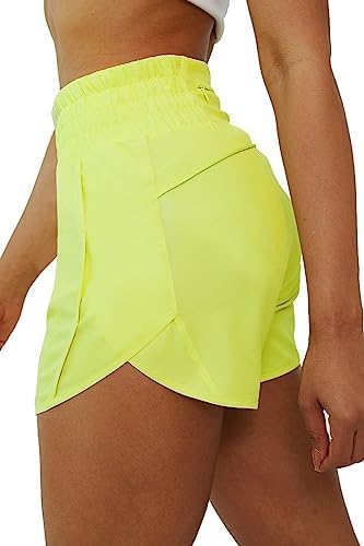 Tough Mode Shorts for Women, Women's Athletic Shorts, High Waisted Running Shorts Pockets Sporty Shorts Gym Elastic Workout