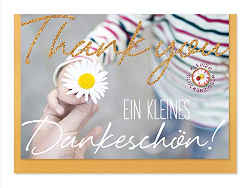 Goldstückchen Grußkarte / Glückwunschkarte Allgemein - Danke